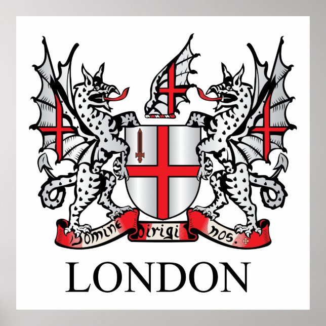 Londoner Wappen Poster (Vorne)