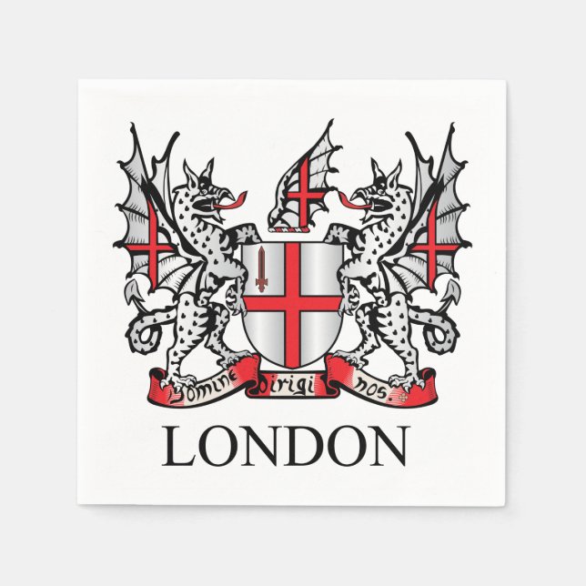 Londoner Wappen Serviette (Vorderseite)