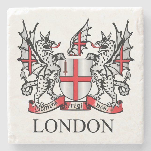 Londoner Wappen Steinuntersetzer (Vorderseite)