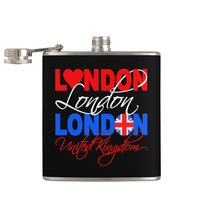 Londoner Zollfahne Flachmann (Geöffnet)