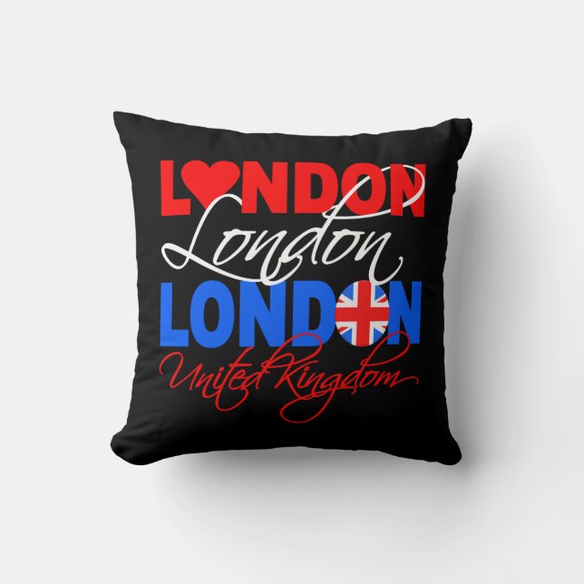 Londoner Zollwerfer Kissen (Vorderseite)