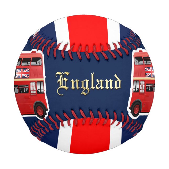 Londons berühmter Roter Bus Baseball (Rückseite)