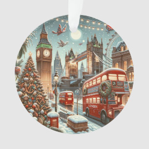 Londons festlicher Glanz - Big Ben Weihnachten Ornament
