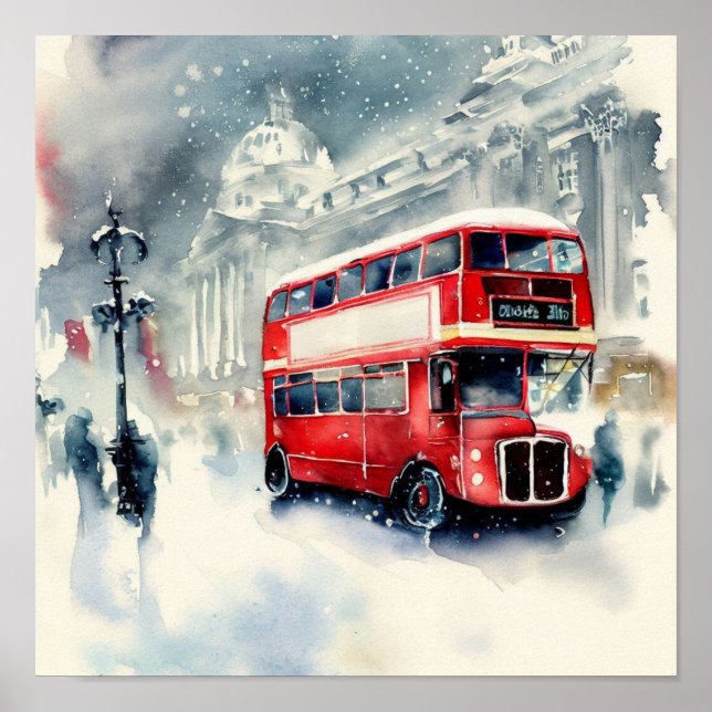 Londons Ikonische Doppeldecker-Busse, i) Poster (Vorne)