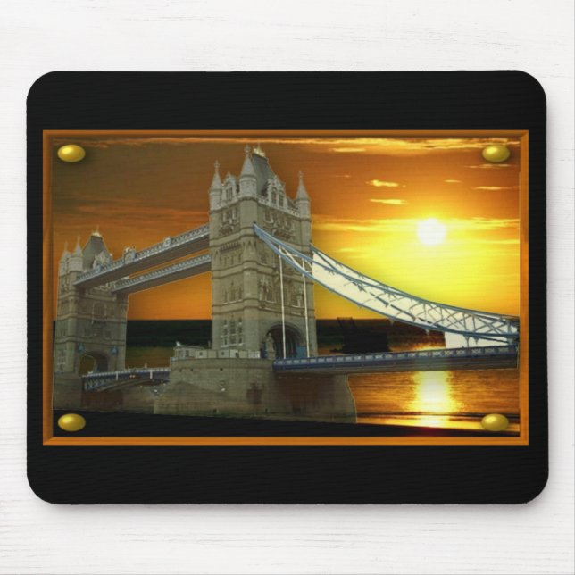 Londons Tower Bridge in Fantasy Sunshine Mousepad (Vorne)