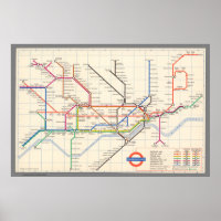 Londons Untergrund Map