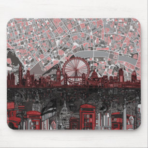 Londonskyline abstrakt mousepad