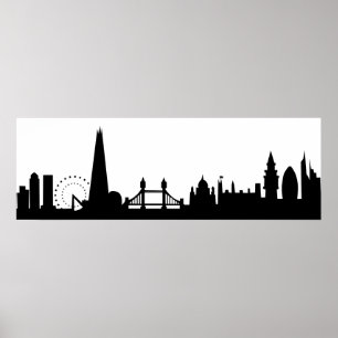 Londonskyline-Deko Poster
