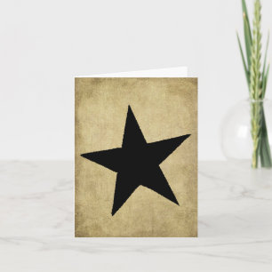 Lone Black Star - Prim Lil Mitteilungskarten