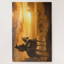 Lone Cowboy bei Sunset