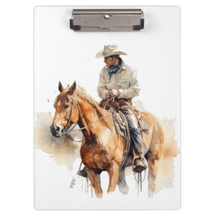 Lone Horizon Watercolor Ranger, individuell anpass Klemmbrett