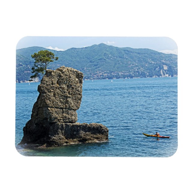 Lone Kayak - Santa Marherita Ligure, Italien - Mag Magnet (Horizontal)