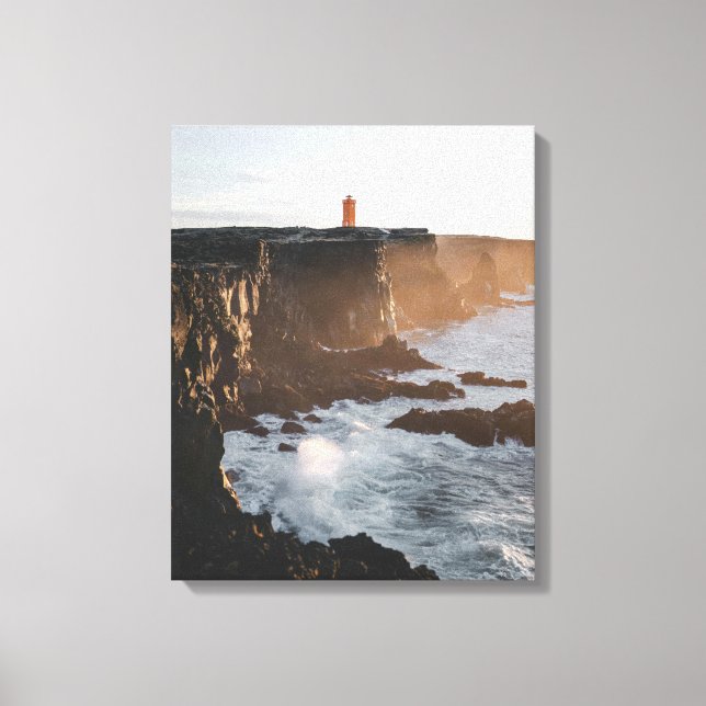 Lone Lighthouse Leinwanddruck (Vorderseite)