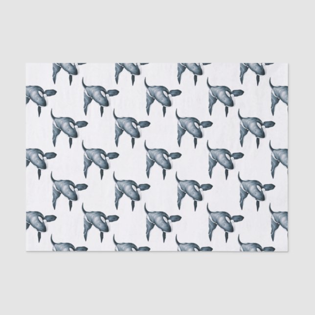 Lone Orca Seidenpapier (Vorderseite)