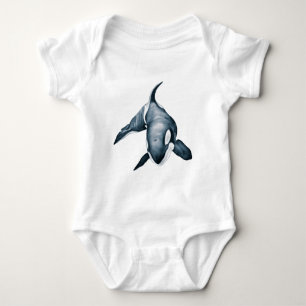 Lone Orca Whale Baby Strampler
