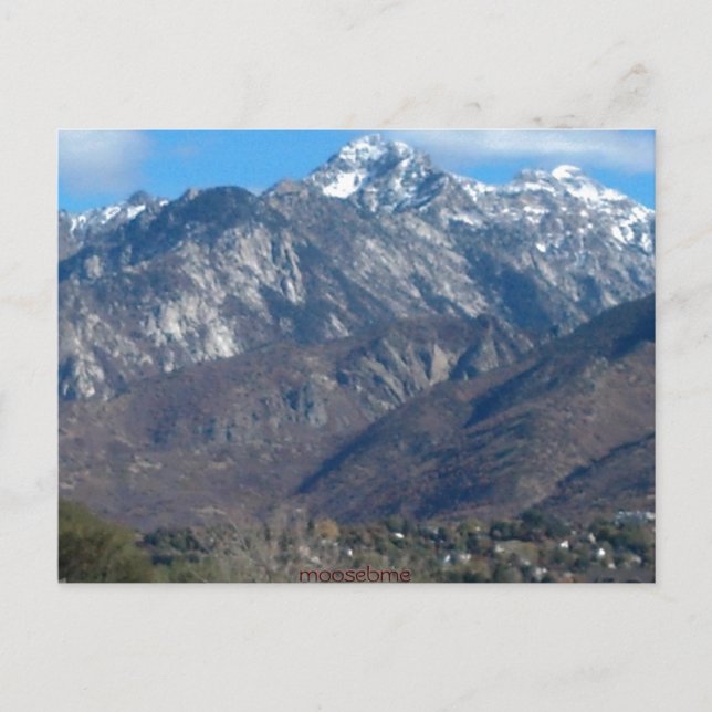 Lone Peak Mountain Utah Postkarte 2012 (Vorderseite)