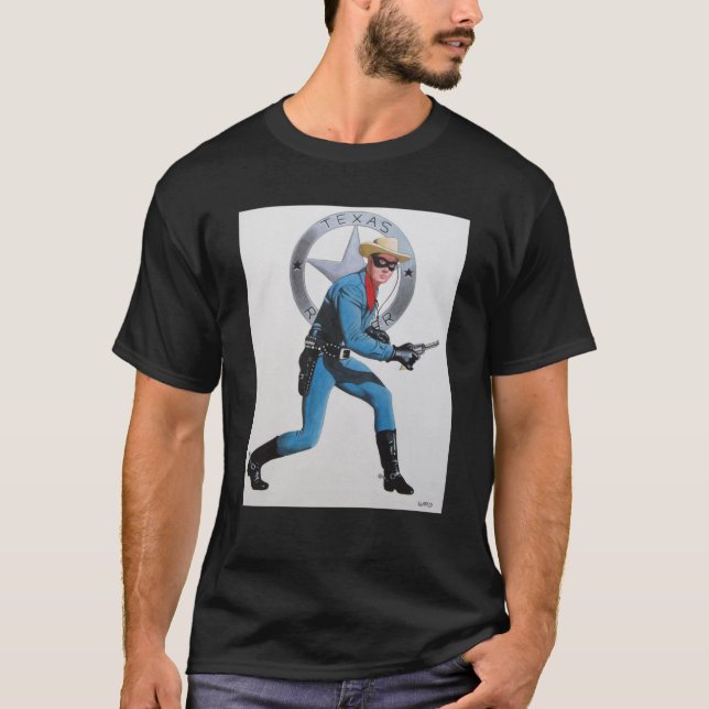 LONE RANGER CLAYTON MOORE T-Shirt (Vorderseite)