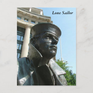 Lone Sailor Postkarte