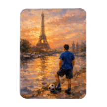 Lone Soccer Player Near La Seine