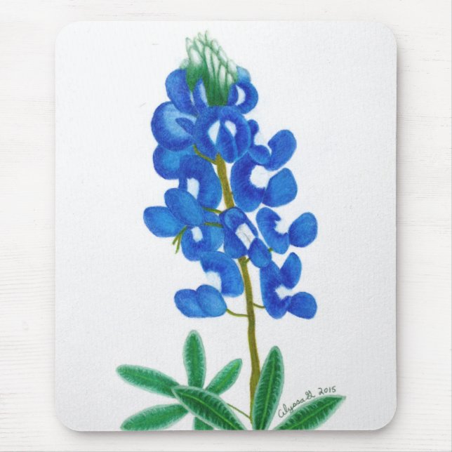Lone Star Bluebonnet Mousepad (Vorne)