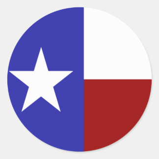 Lone Star Flag Runder Aufkleber