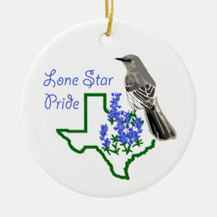 Lone Star Pride Keramik Ornament