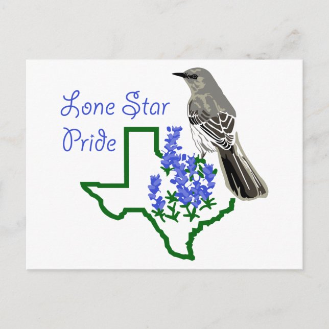 Lone Star Pride Postkarte (Vorderseite)