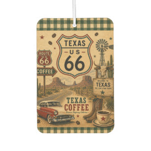 Lone Star Road Trip Kaffee Erinnerungen Autolufterfrischer