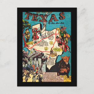 Lone Star Staat Postkarte