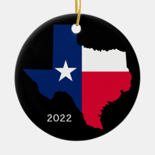 Lone-Star-Staat, Texas-Schmuck Keramik Ornament