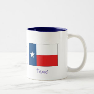 Lone Star Staat-Texas Zweifarbige Tasse
