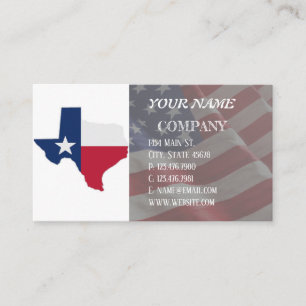 Lone Star Texas Flag und Karte