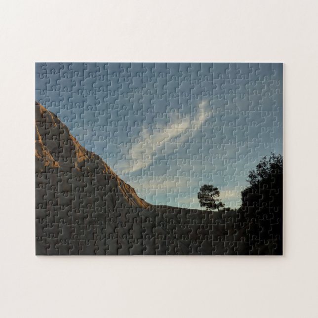 Lone Torrey Pine California Sunset Landschaft Puzzle (Horizontal)