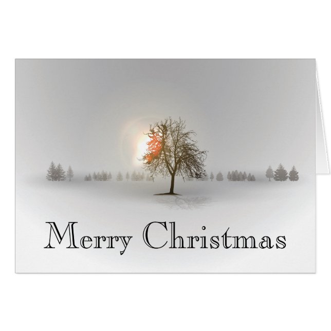 Lone Tree Christmas Card (Vorderseite (Horizontal))