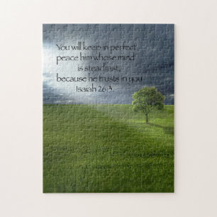 Lone Tree Sunshine Christlich Bible Verse Puzzle
