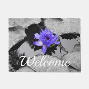 Lone Water Lilily Willkommen Doormat Fußmatte