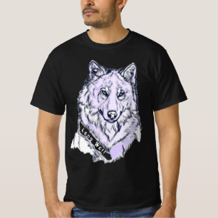 Lone Wolf Amethyst Lila T-Shirt