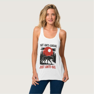 Lone Wolf Code – Nicht asozial, nur gegen Schwachs Tank Top