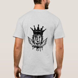 Lone Wolf Crown T-Shirt – Gothic Wolf King Drippin