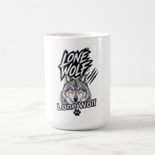 Lone Wolf Grafik-Mug Kaffeetasse