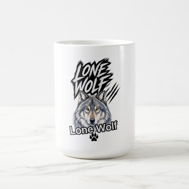 Lone Wolf Grafik-Mug Kaffeetasse (Mittel)