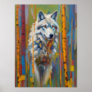 Lone Wolf in der Wildnis, Tier, Natire Poster