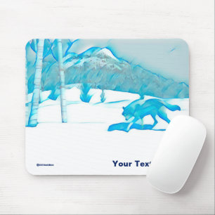 Lone Wolf In WInter Mousepad