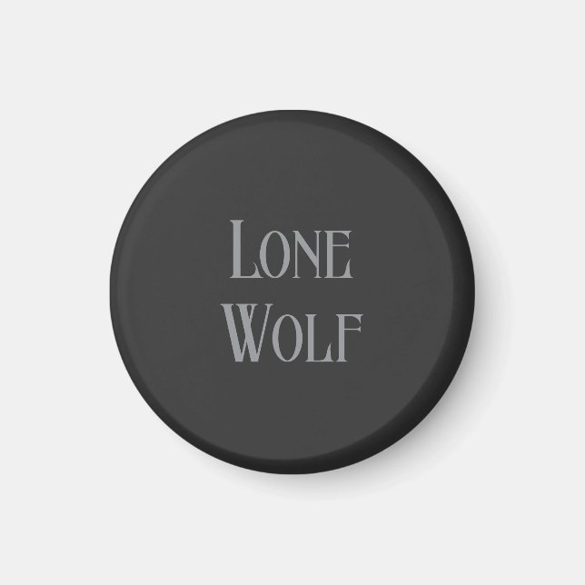 Lone Wolf Male Sigma Modern Minimalist Magnet (Vorne)