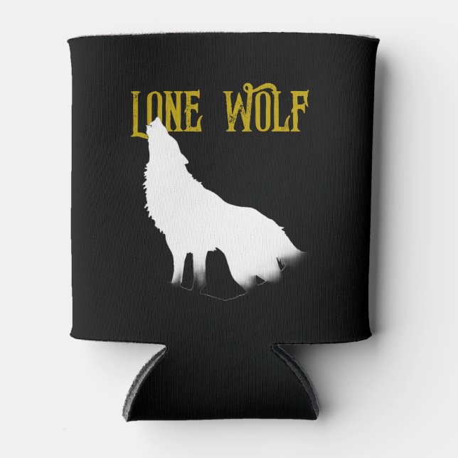 Lone Wolf Male Sigma Modern Minimalistisch Dosenkühler (Vorderseite)
