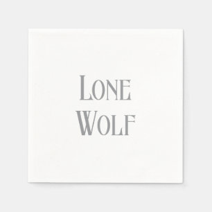 Lone Wolf Male Sigma Modern Minimalistisch Serviette