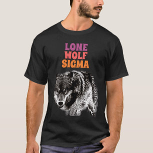 Lone Wolf Male Sigma Modern Minimalistisch T-Shirt