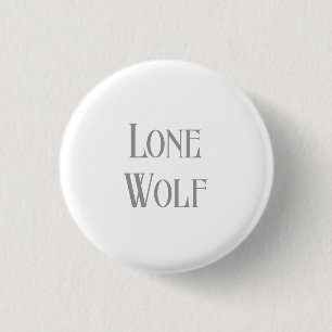 Lone Wolf Männlich Sigma Modern Minimalistisch Button