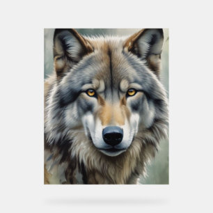 Lone Wolf Motivierend Inspiration Art Acrylschild
