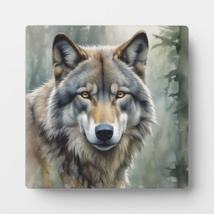 Lone Wolf Motivierend Inspiration Art Fotoplatte